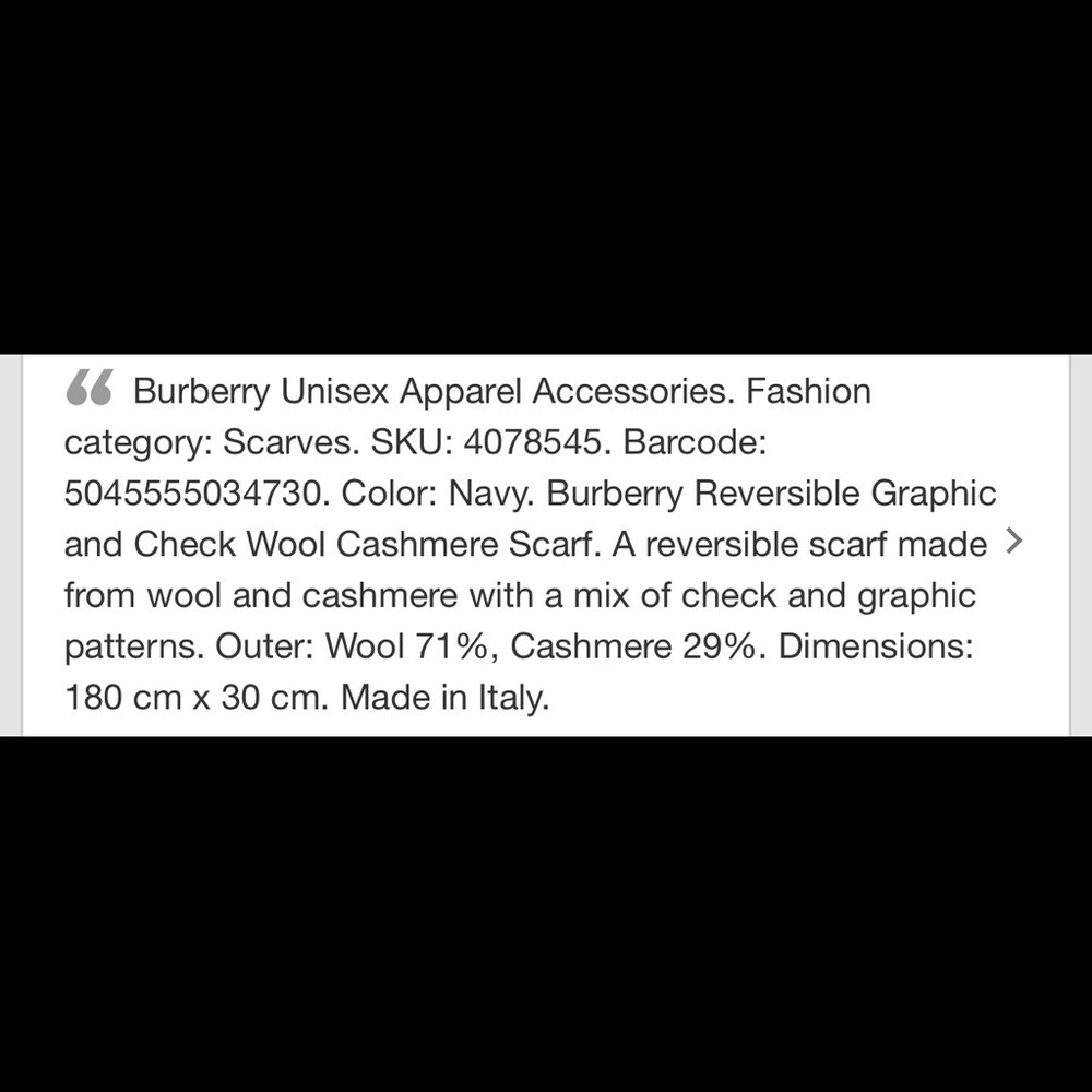BURBERRY UNISEX CASHMERE SCARF, MIX CHECK PATTERN - Picture 5 of 14